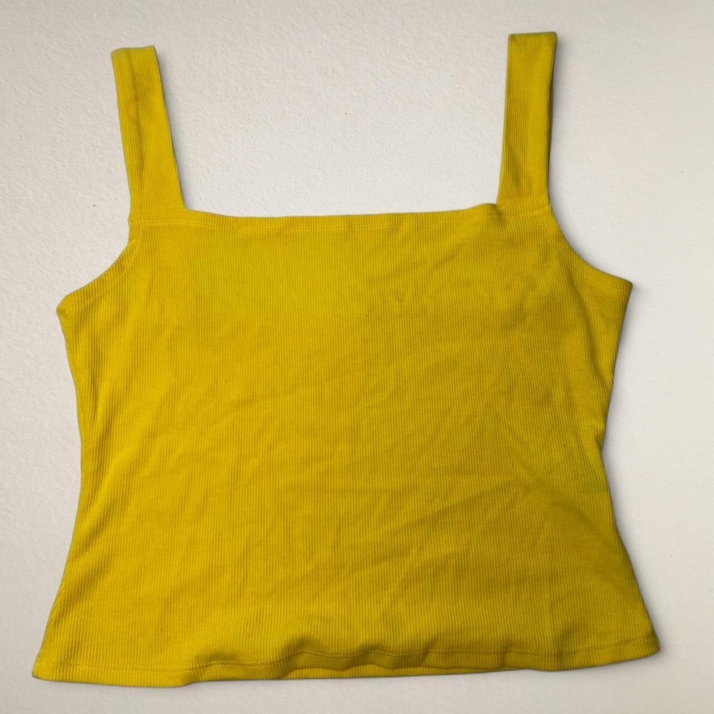 Shein Yellow Summer Crop Top